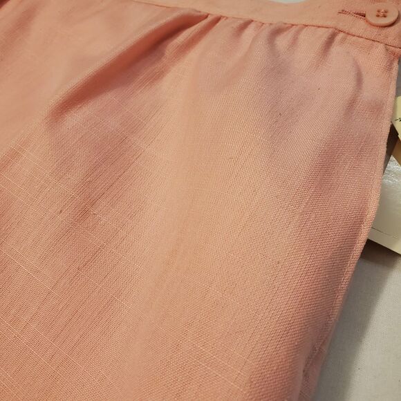 New Vintage Pendleton Silk Blend 2 Piece Midi Skirt Suit Sz 10/12 Pink Spring - Picture 16 of 16